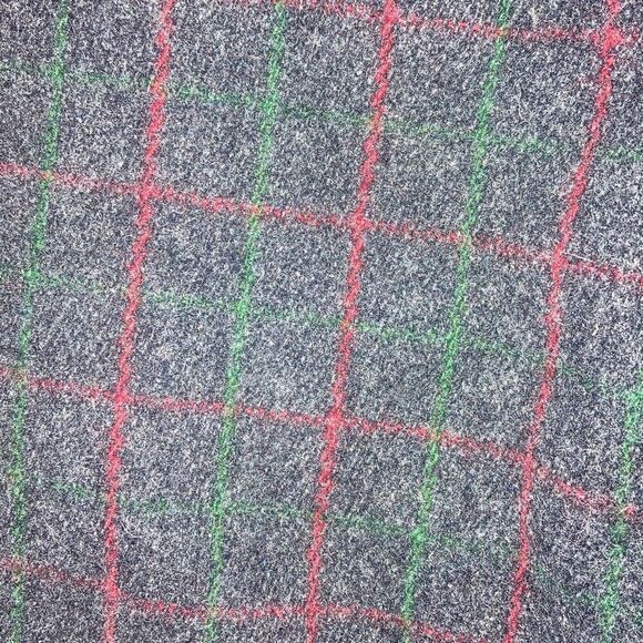 Vintage Johnson Woolen Mills Sz 34 x 30 Wool Plaid Dress Pants Trousers Gray Red - Picture 5 of 5